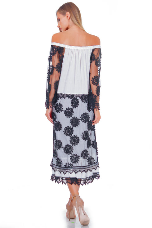 Rochie vascoza cu broderie freeshipping - Liza Panait Online Boutique